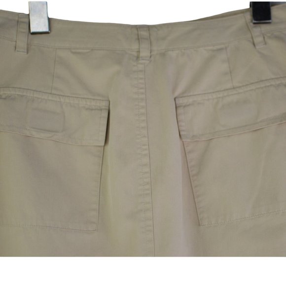 Pencil Skirt Khaki cotton blend Outdoor Women sz GB 10 by Street One - Picture 4 of 8